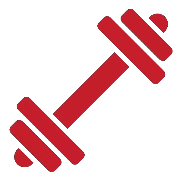 Fitness dumbbell icon