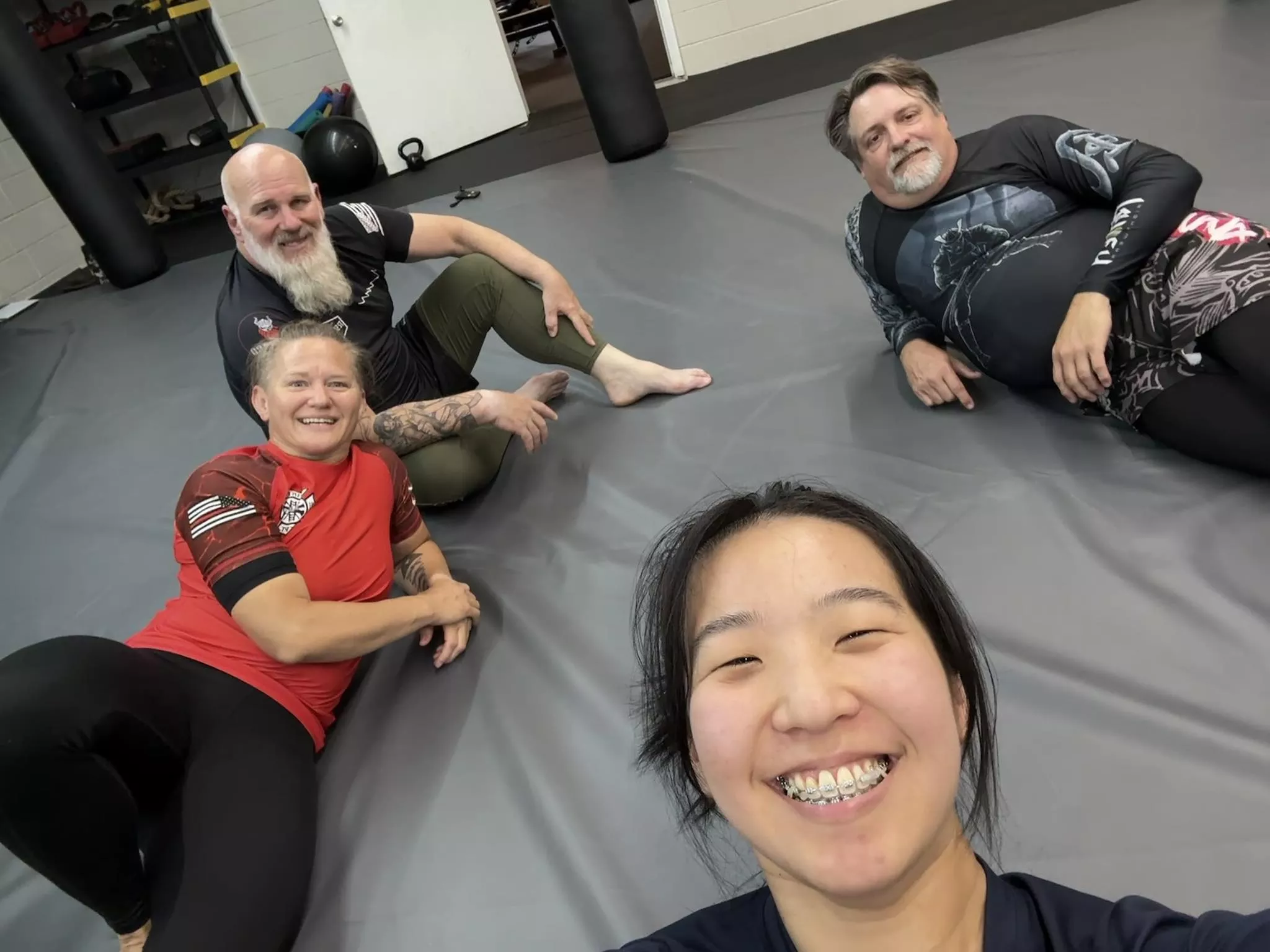 True Jiu Jitsu students training